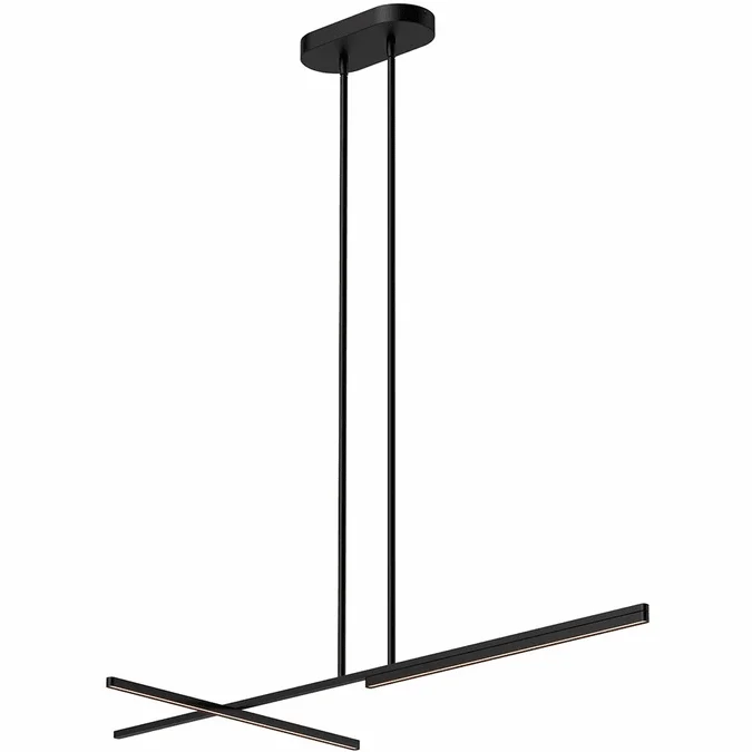 Kuzco LP28748-BK Shift Contemporary Black LED Kitchen Island Light
