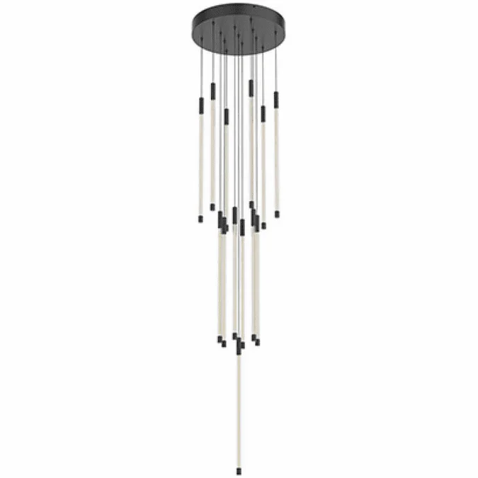 Kuzco MP75121-BK Motif Contemporary Black LED 21″ Multi Drop Ceiling Lighting