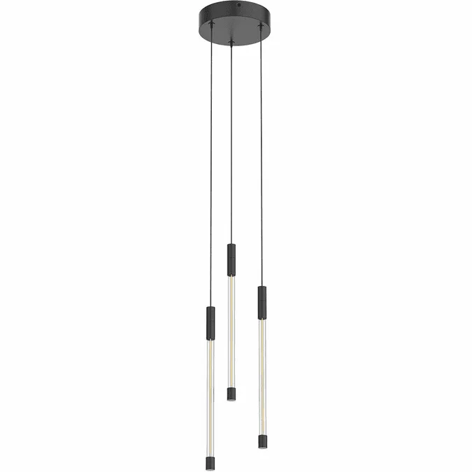 Kuzco MP75213-BK Motif Contemporary Black LED Multi Pendant Lighting