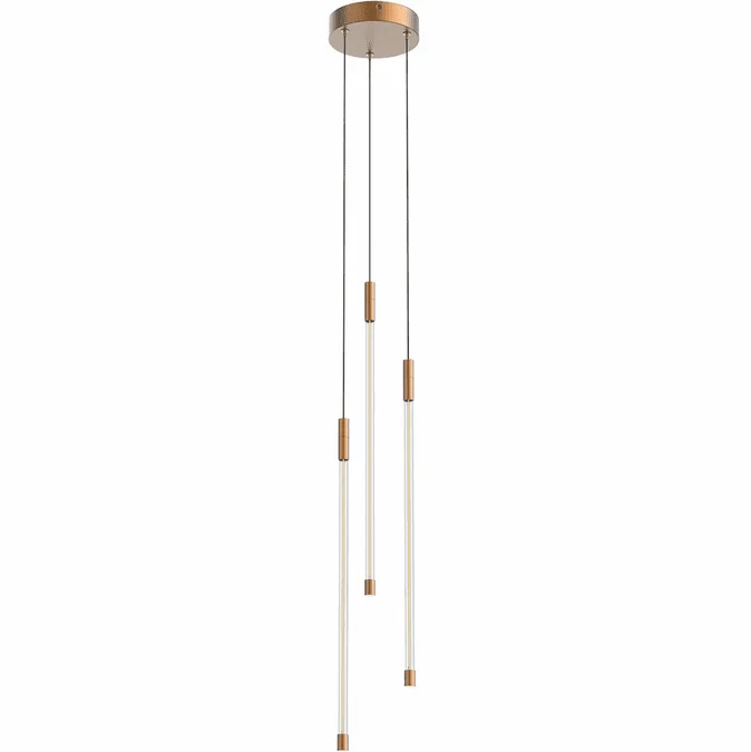 Kuzco MP75221-BG Motif Contemporary Brushed Gold LED Multi Pendant Light