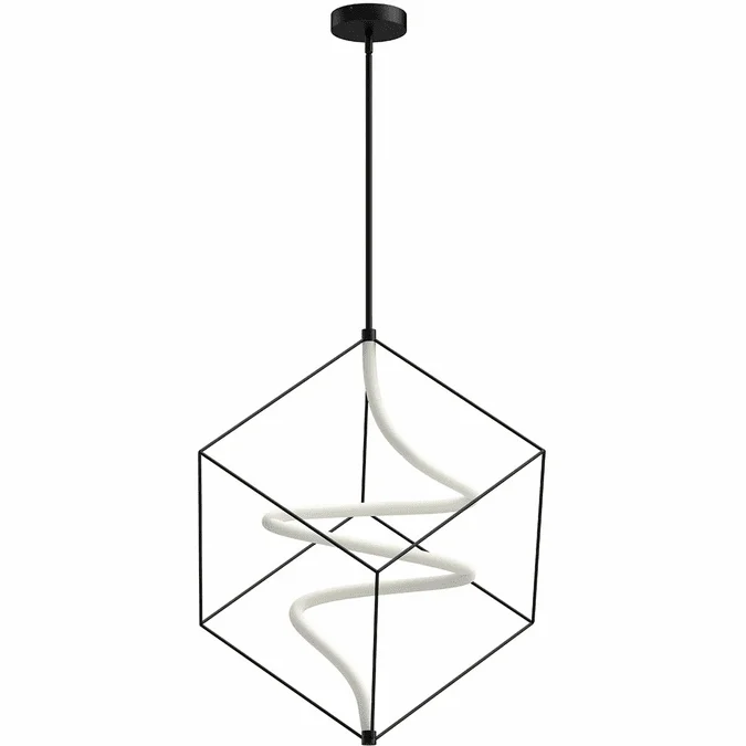 Kuzco PD29226-BK-UNV Script Contemporary Black Pendant Lighting Fixture