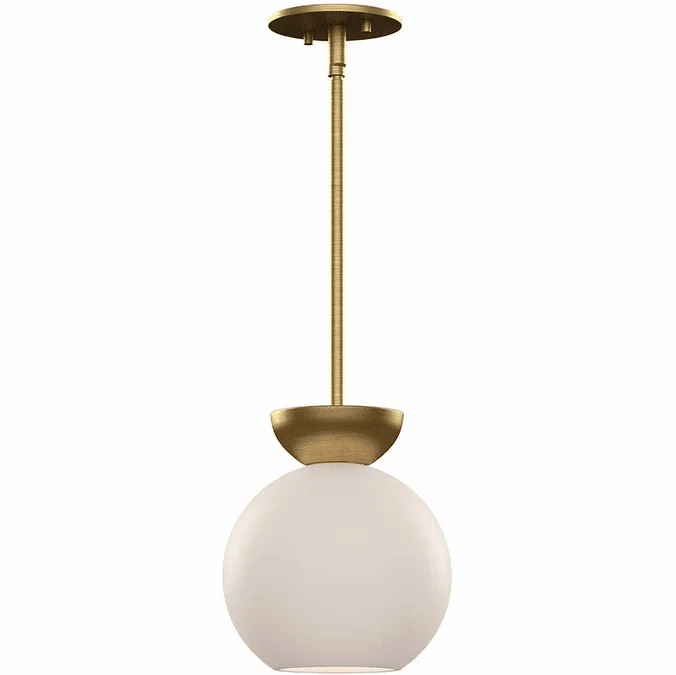 Kuzco PD59708-BG/OP Arcadia Modern Brushed Gold/Opal Glass Mini Drop Ceiling Light Fixture
