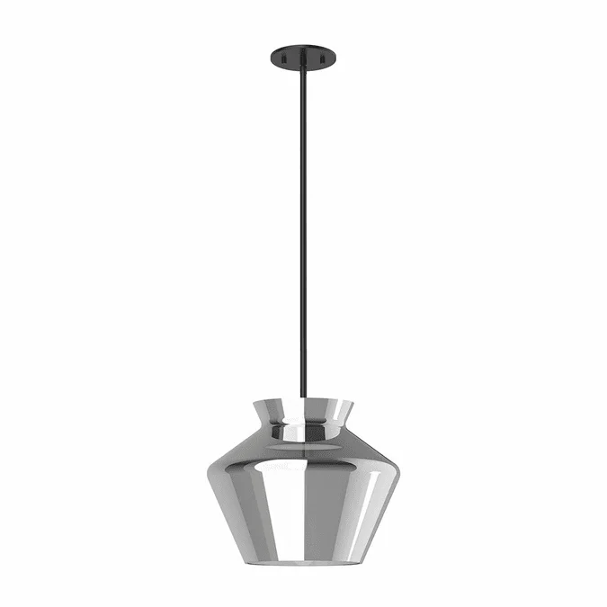 Kuzco PD62013-BK/CH Trinity Modern Black/Chrome LED Pendant Light Fixture