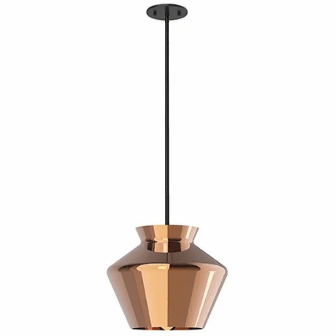 Kuzco PD62013-BK/CP Trinity Modern Black LED Hanging Pendant Light