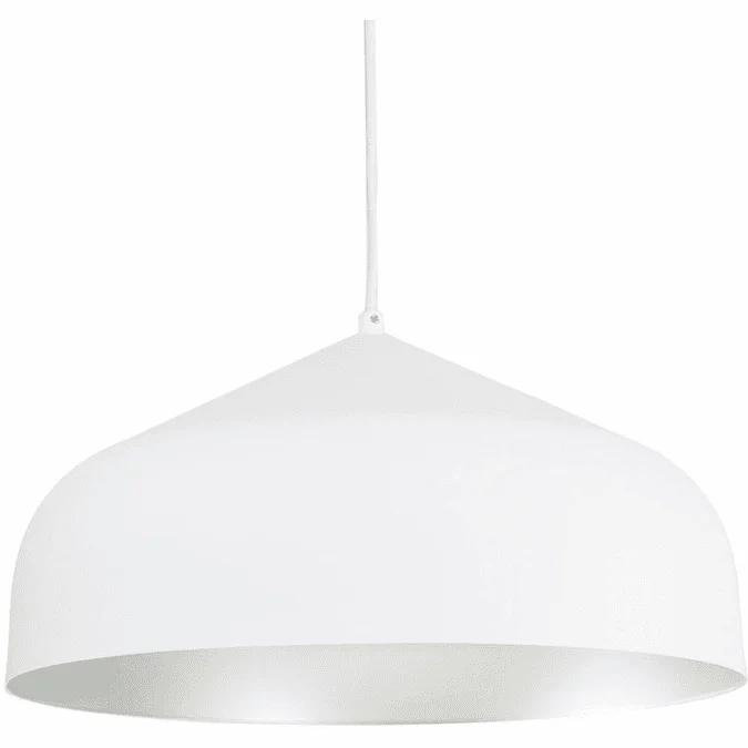 Kuzco PD9117-WH-SV Helena Contemporary White with Silver LED Drop Ceiling Lighting
