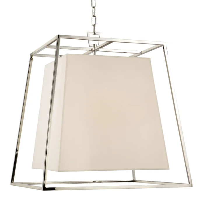 Kyle 6-Light Chandelier in Polished Nickel 24L x 24W x 26H