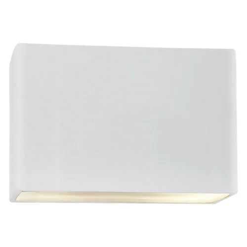 Large ADA Rectangle (Outdoor) LED Wall Sconce – Closed Top (254|CER-5650W-WHT-LED2-2000)