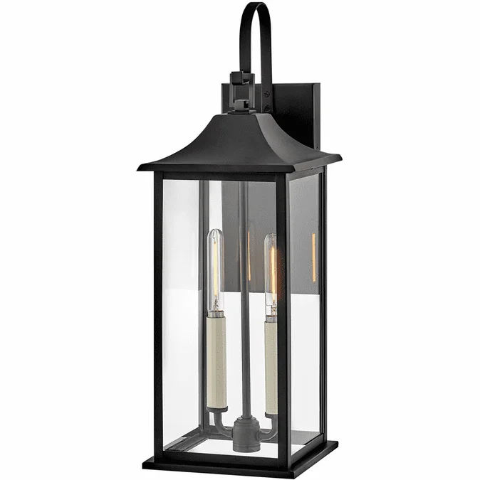 Lark 81594BK Nolan Contemporary Black LED Medium Outdoor Wall Lighting