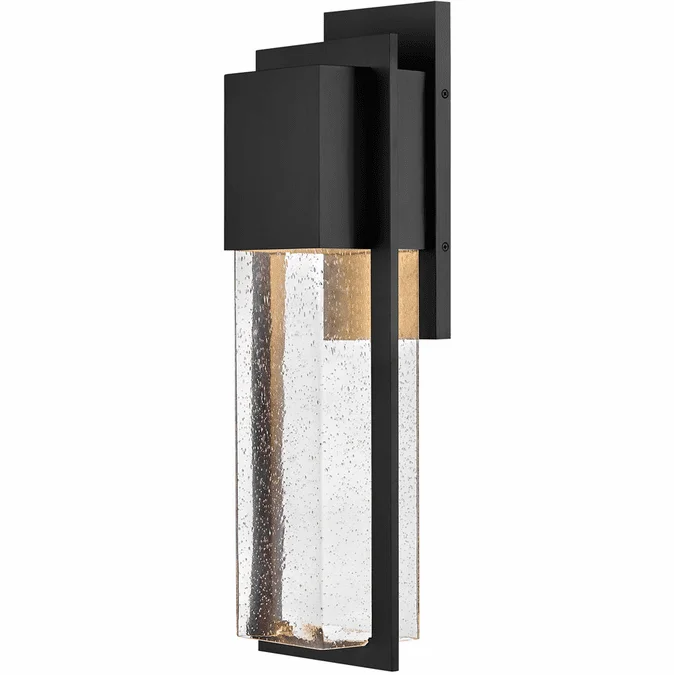 Lark 82015BK-LL Alex Contemporary Black LED Exterior Sconce Lighting