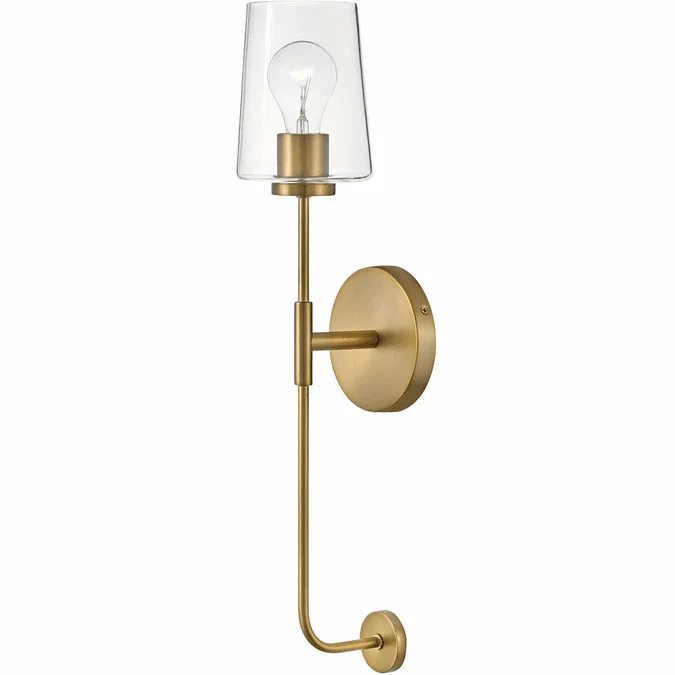Lark 83450LCB Kline Modern Lacquered Brass Lighting Sconce