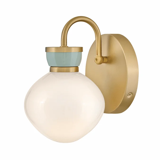 Lark 85590LCB-SF Lucy Contemporary Lacquered Brass LED Wall Light Sconce