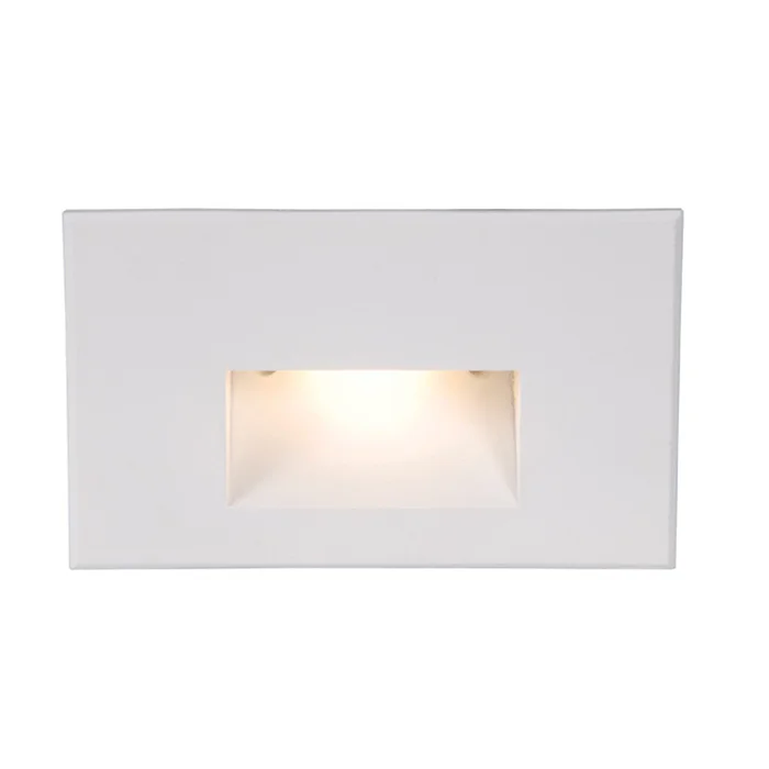 Led100 LED Step and Wall Light in White on Aluminum (34|WL-LED100-27-WT)
