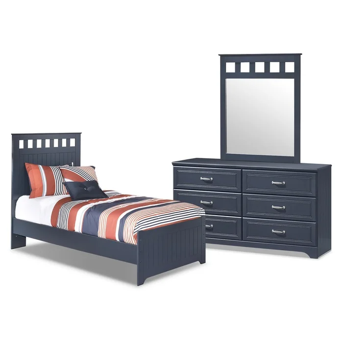 Leo 5-Piece Full Panel Bedroom Package|Ensemble de chambre coucher Leo 5 pices avec lit double panneaux|LEOOAFP5