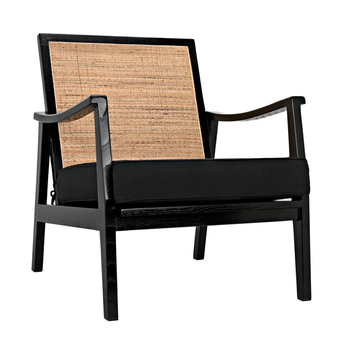 lichtenstein chair, charcoal black