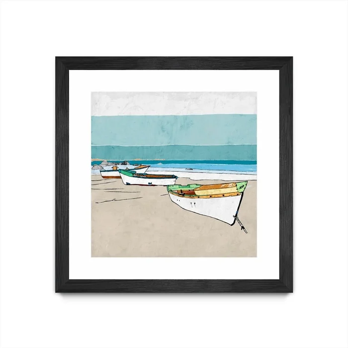 Lined Up Matted and Framed Black 30×30 Wall Art|uvre dart murale encadre noire et mate Lined Up 30×30