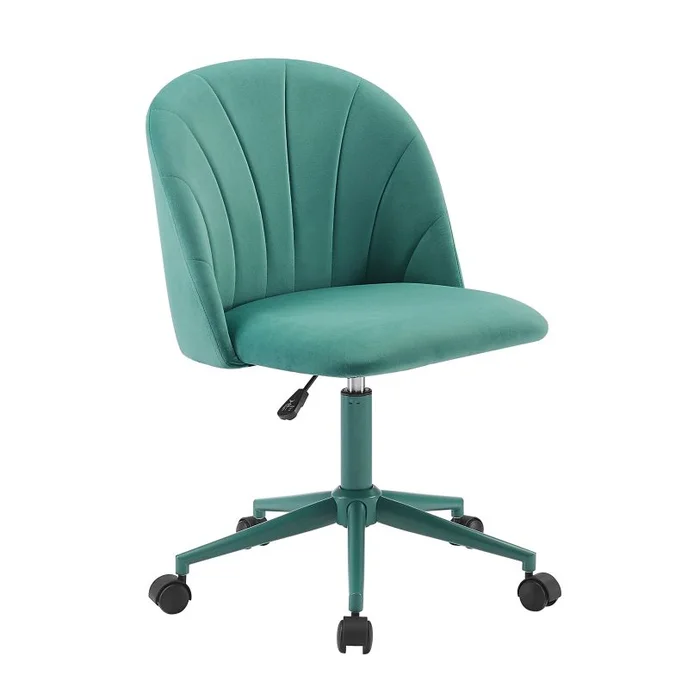 Linon Adalynn Desk Chair Aqua CH301AQUA01U