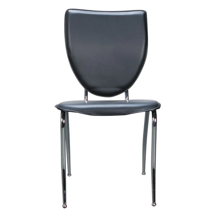 Linon Amice Stacking Side Chair Black (Set of 2) CH170BLK02
