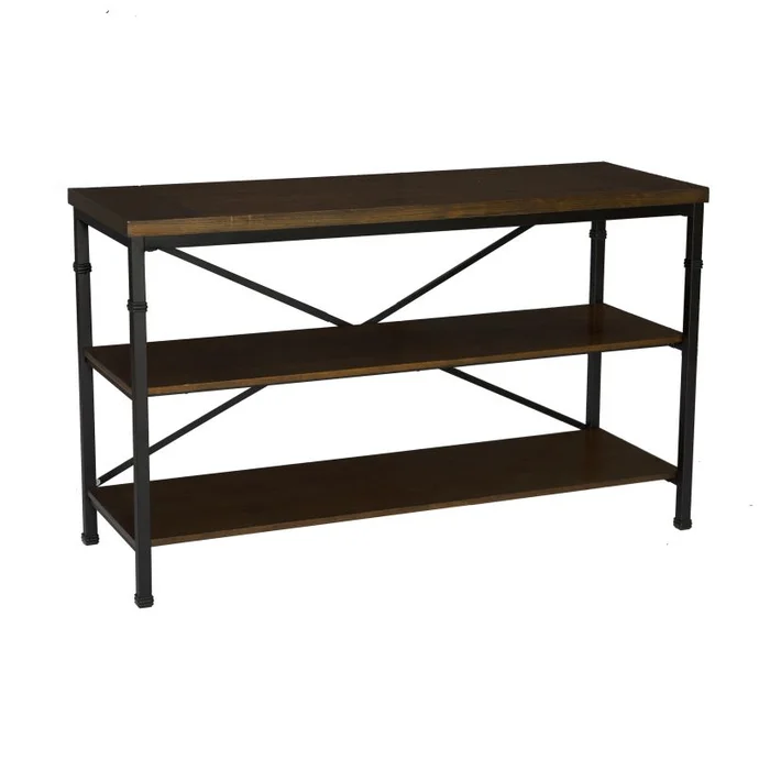 Linon Austin Media Stand and Bookcase 862253ASH01U