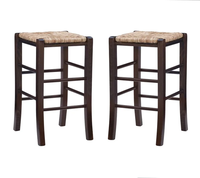 Linon Gianna Backless Counter Stool Walnut (Set of 2) CS275WAL02ASU