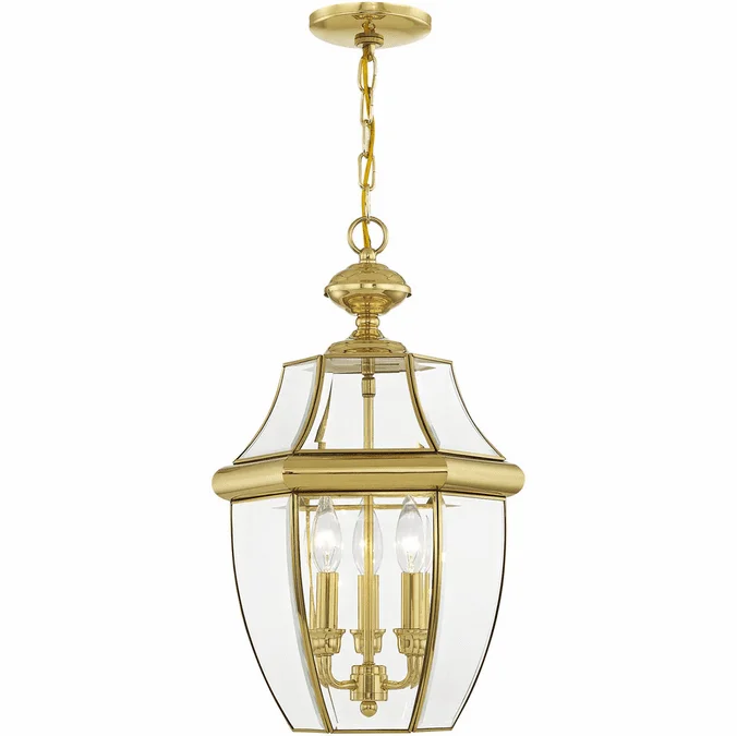 Livex 2355-02 Monterey Polished Brass Hanging Light