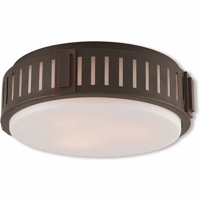 Livex 65513-67 Portland Olde Bronze 15″ Ceiling Lighting