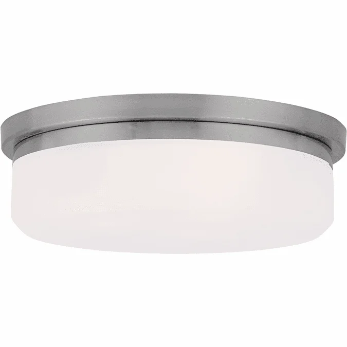 Livex 7392-91 Stratus Brushed Nickel 13″ Flush Mount Lighting