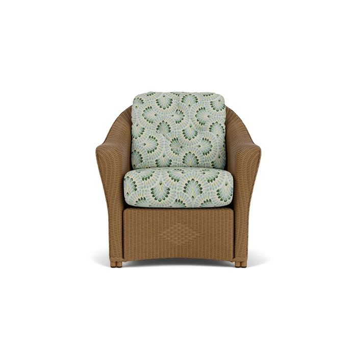 lloyd flanders reflections lounge chair in hickory finish with plume spring fabric grade c