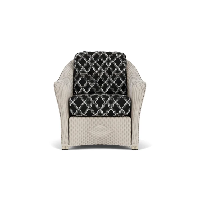 lloyd flanders reflections lounge chair in linen finish with luna onyx fabric grade c