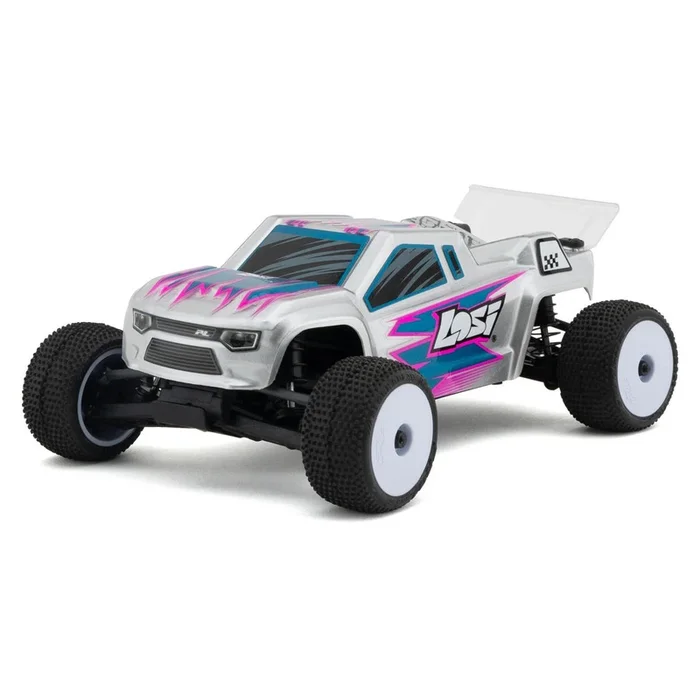 Losi Micro-T 1/28 RTR 2WD Stadium Truck (Silver) w/2.4GHz Radio, Battery & Charger