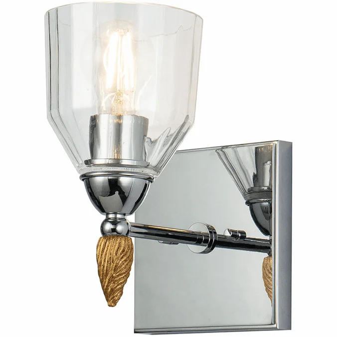 Lucas McKearn BB1000PC-1-F2G Felice Modern Polished Chrome Wall Sconce Light