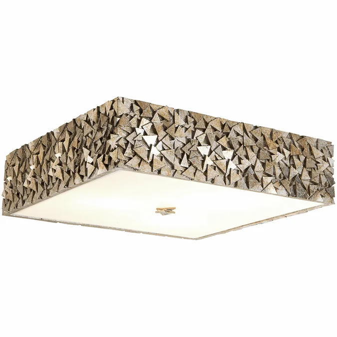 Lucas McKearn FM1158S-SQ-16 Mosaic Contemporary Silver 16″ Ceiling Lighting Fixture