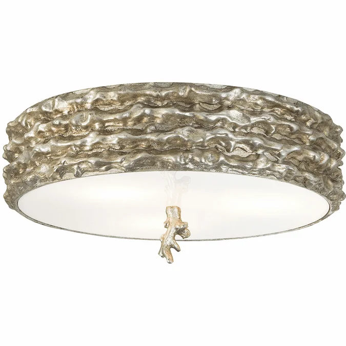 Lucas McKearn FM1238S-16 Trellis Modern Silver Leaf 16″ Flush Mount Lighting