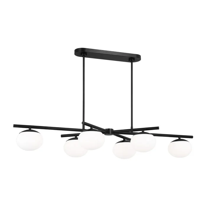 Lune Six Light Linear Chandelier
