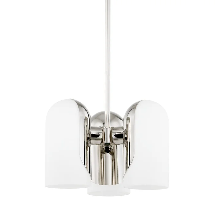 Mabel Three Light Pendant in Polished Nickel (428|H550703-PN)