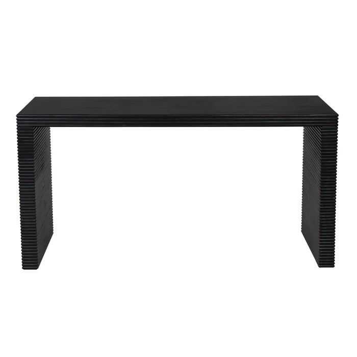 manhattan desk, hand rubbed black