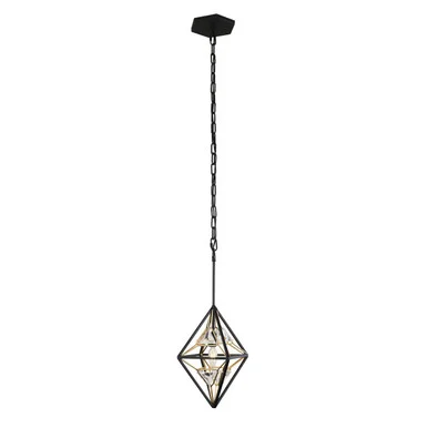 Marcia One Light Mini Pendant in Matte Black/French Gold (137|353M01MBFG)