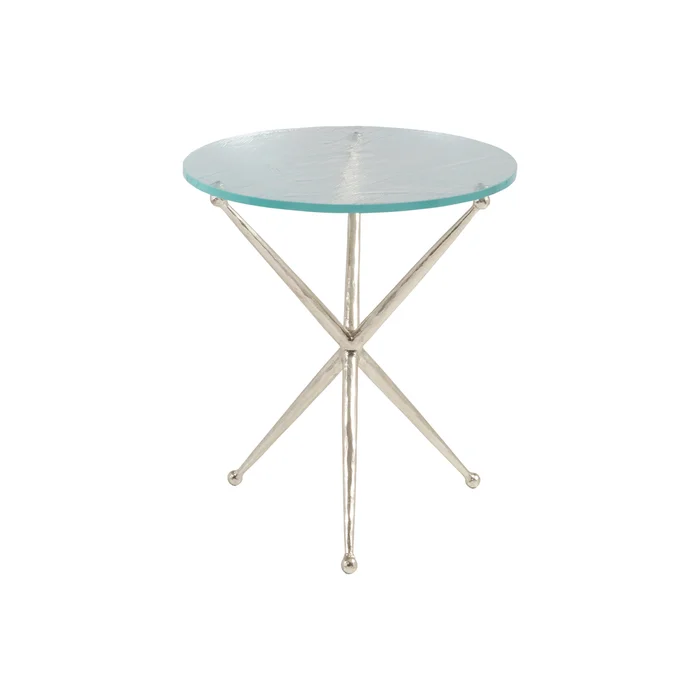 marcus champagne round end table