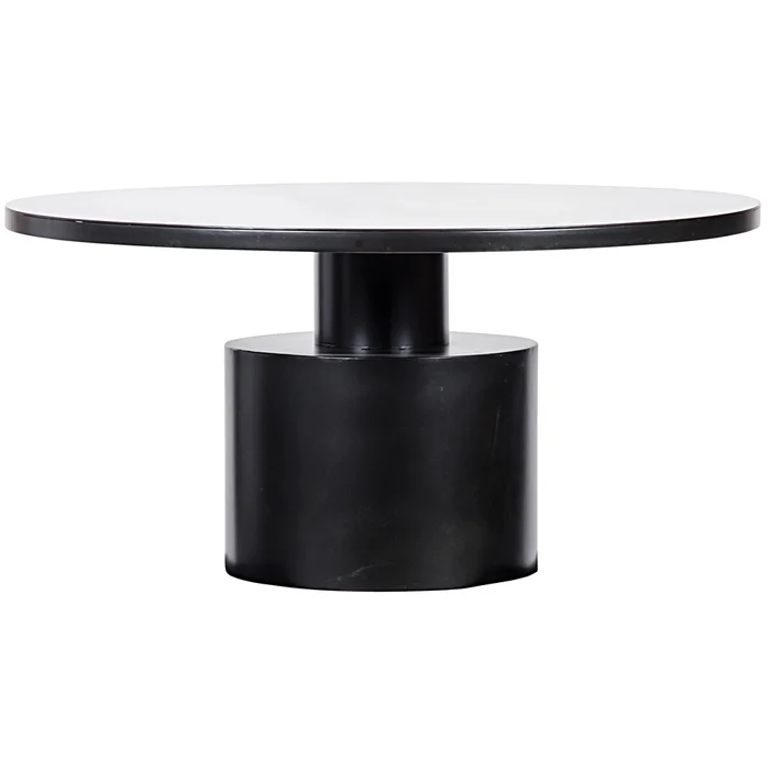 marlow dining table, black steel