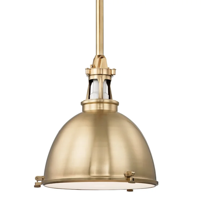 Massena 1-Light Pendant in Aged Brass 19.5L x 19.5W x 21.25H