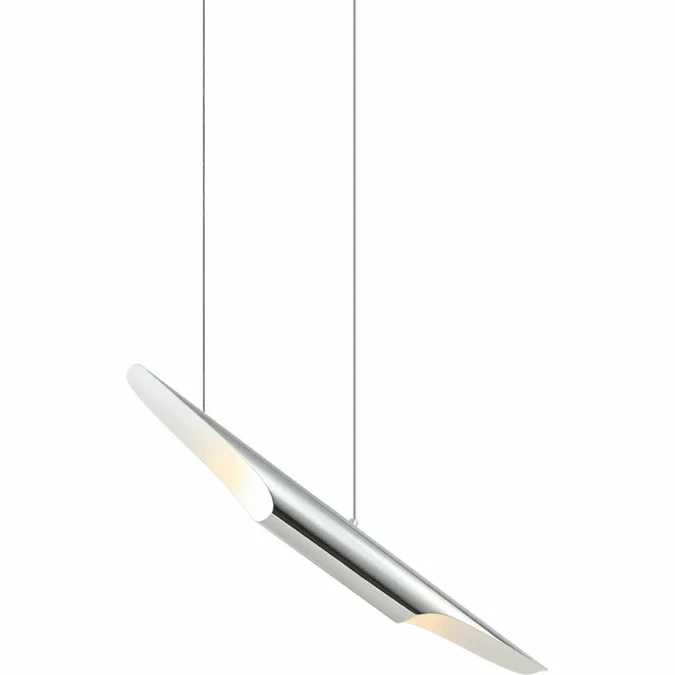 Matteo C32412CH Stylus Contemporary Chrome Pendant Lamp