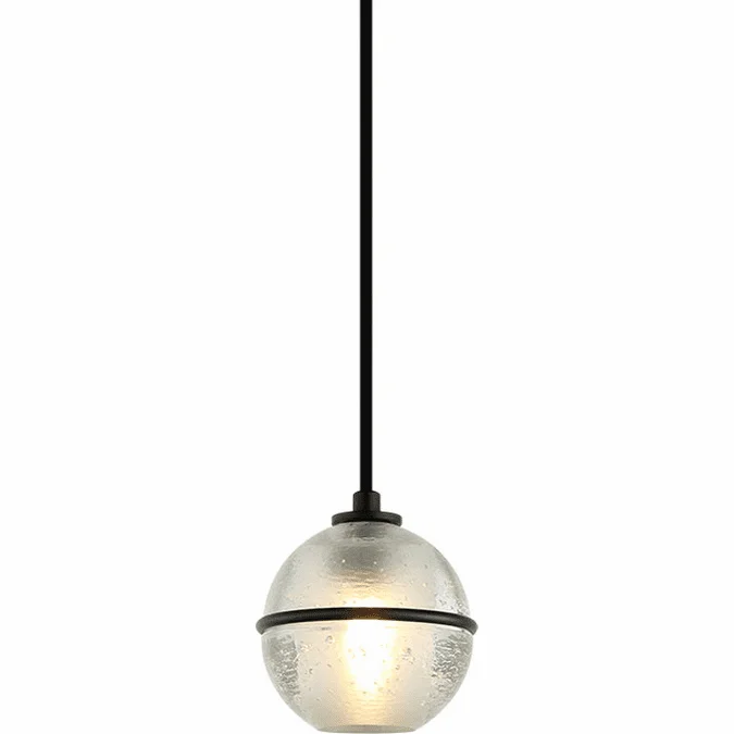 Matteo C33101MB Misty Contemporary Matte Black Mini Hanging Light