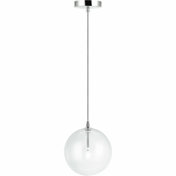 Matteo C81811CHCL Bolha Contemporary Chrome 8″ Mini Pendant Lamp