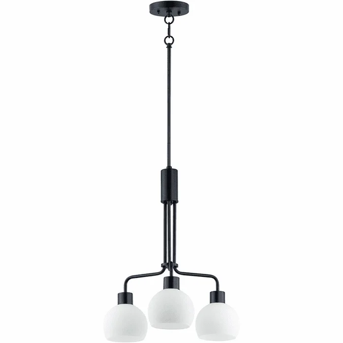 Maxim 11276SWBK Coraline Contemporary Black Mini Chandelier Lamp