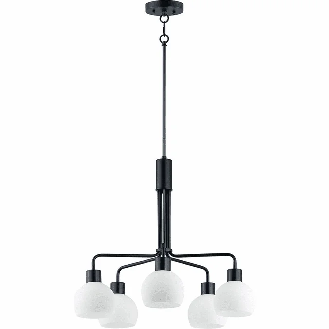 Maxim 11277SWBK Coraline Modern Black Lighting Chandelier