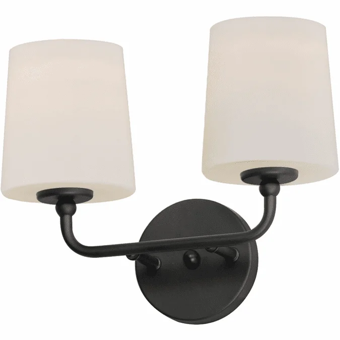 Maxim 12092SWBK Bristol Black 2-Light Light Sconce