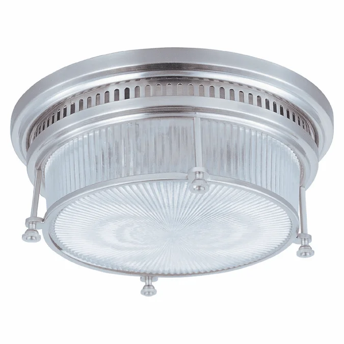 Maxim 25000CLSN Hi-Bay Flush Mount Satin Nickel 13 Inch Diameter Ceiling Light