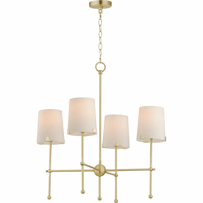 Maxim 32364WTSBR Huntington Satin Brass Chandelier Light