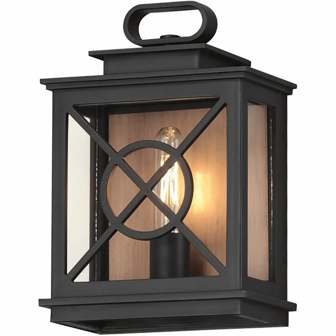 Maxim 40802CLACPBK Yorktown VX Black / Aged Copper Exterior Lamp Sconce