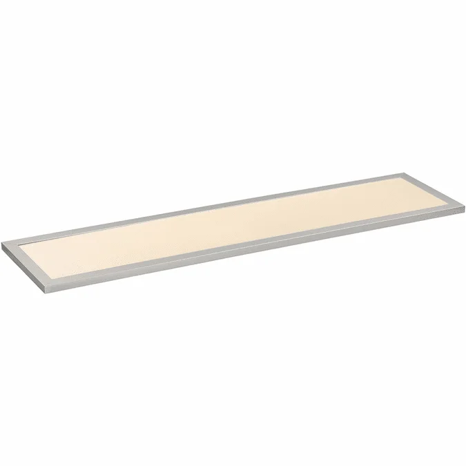 Maxim 57764WTAL Sky Panel Modern Brushed Aluminum LED Exterior 48″ Flush Mount Lighting Fixture