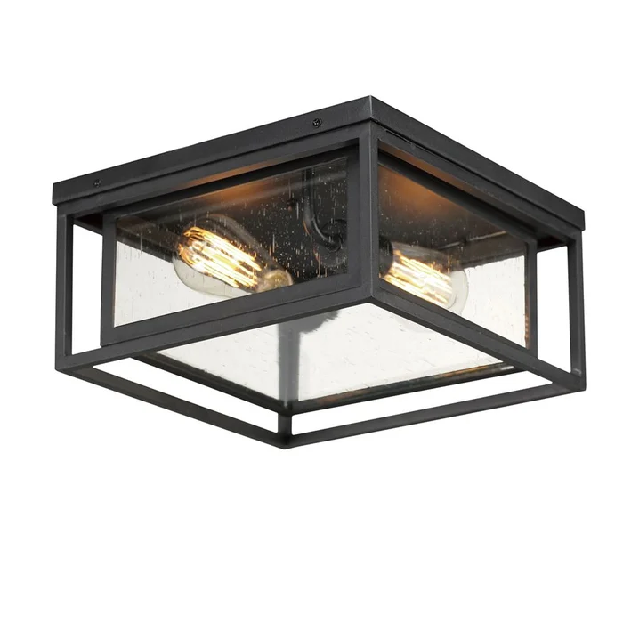 Maxim Cabana 2-Light Flush Mount – Black – 3031CDBK